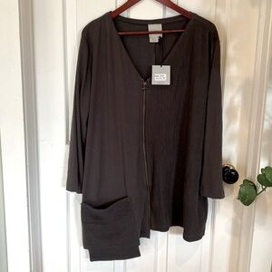 Zeaberg Recycled New Zealand Pine Sustainable Cardigan Zip Up Top Women’s